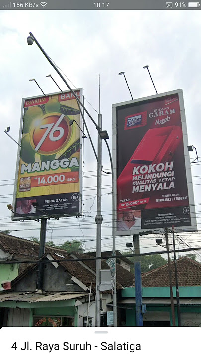 Billboard Rokok Djarum 76 Mangga & Gudang Garam Merah Edisi Terbatas (2023)