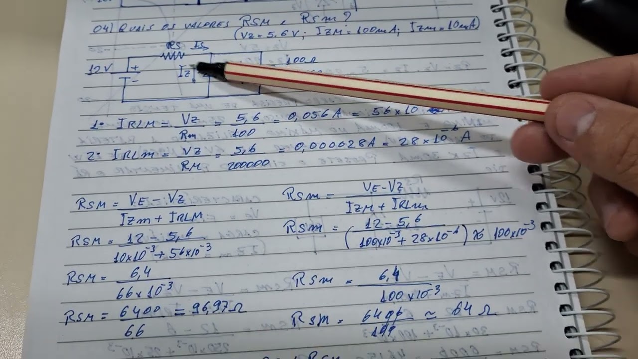 Diodo Zener Questão 4 da Prova 