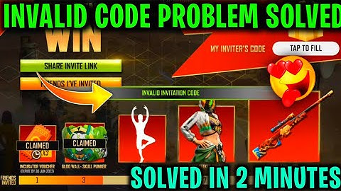 Invite And Win Event Invalid Invitation Code Problem Solve🥳 | Invite Friends & Win Event Problem