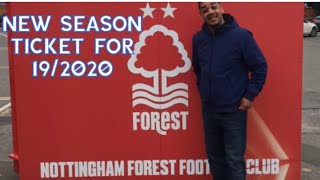 New Nottingham Forest Season Ticket for 2019/2020 | Vote For DoreOnTour for Football blogging awards