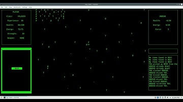 NONAMERPG - gameplay (ncurses roguelike RPG videogame engine)