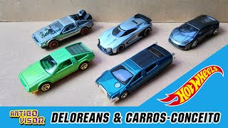 Carros Temáticos - Coleção Hot Wheels Deloreans Carros-Conceito Antigovisor 257