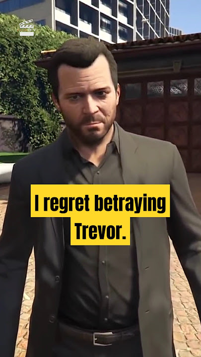 Michael regrets after killing Trevor in GTA V 💔