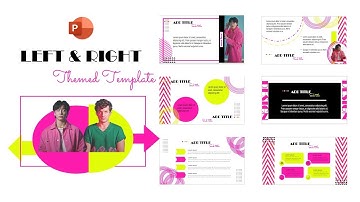 Left & Right - Charlie Puth & BTS Jungkook ❤️ inspired Power point free template || PPT slideshow ✨