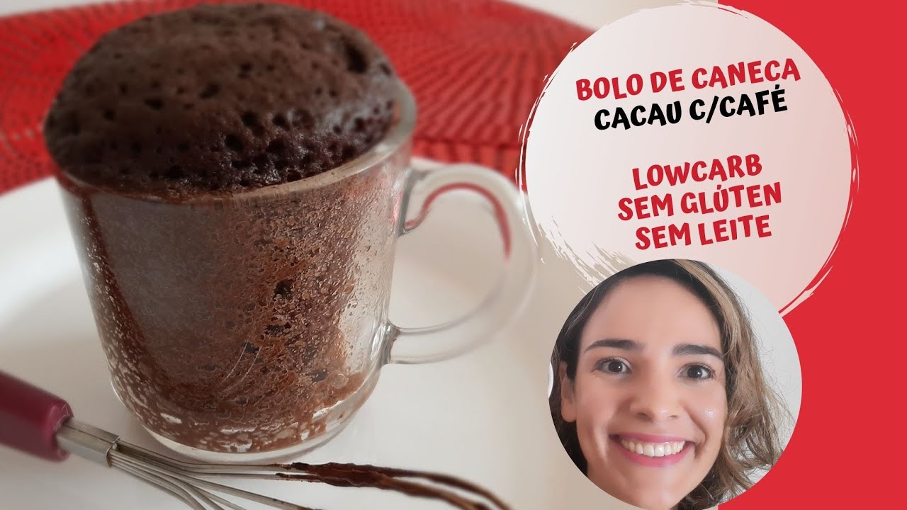 Bolo De Caneca - Cacau Com Café - Lowcarb | Apenas 1:30 Minutos Para Fazer Esta Receita!