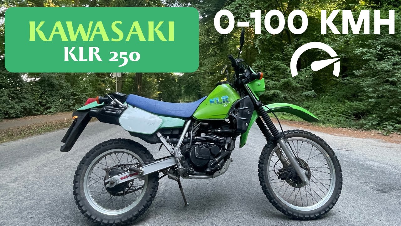 Kawasaki KLR 250 0-100 km/h acceleration