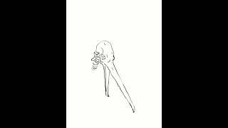 Drawing a skeleton bird
