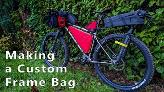 Making a Custom Frame Bag for My New Bike - GDMBR Bike Prep