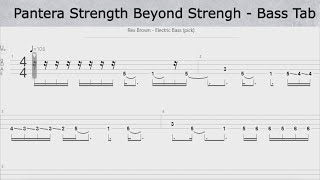 Pantera Strength Beyond Strength - Bass Tab - YouTube