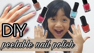 How To Make Peelable Nail Polish Diy Kids Friendly Project Peel Off And Washable Cutex