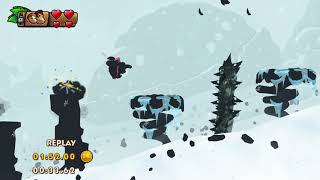 Dkc Tropical Freeze  Time Attack  Cliffside Slide w66 shiny Gold Medal 13532