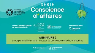 Conscience d'affaires: Webinaire 2