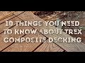 How to install Trex composite decking
