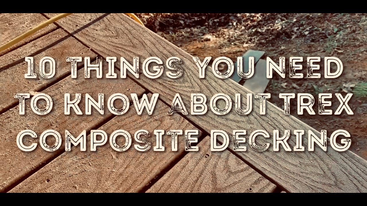 How To Install Trex Composite Decking Youtube