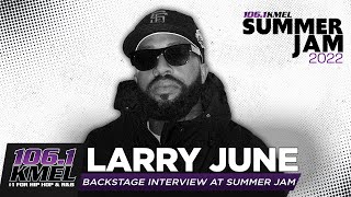 Larry June Backstage At KMEL Summer Jam 2022