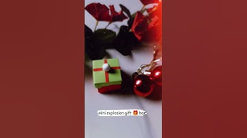 mini explosion gift 🎁 box | #christmascrafts #christmas #papercrafts #explosionbox #diy #shortsvideo