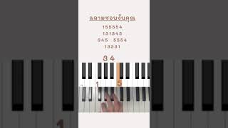 เพลงฉลามชอบงับคุณ เปียโน โน้ตตัวเลข