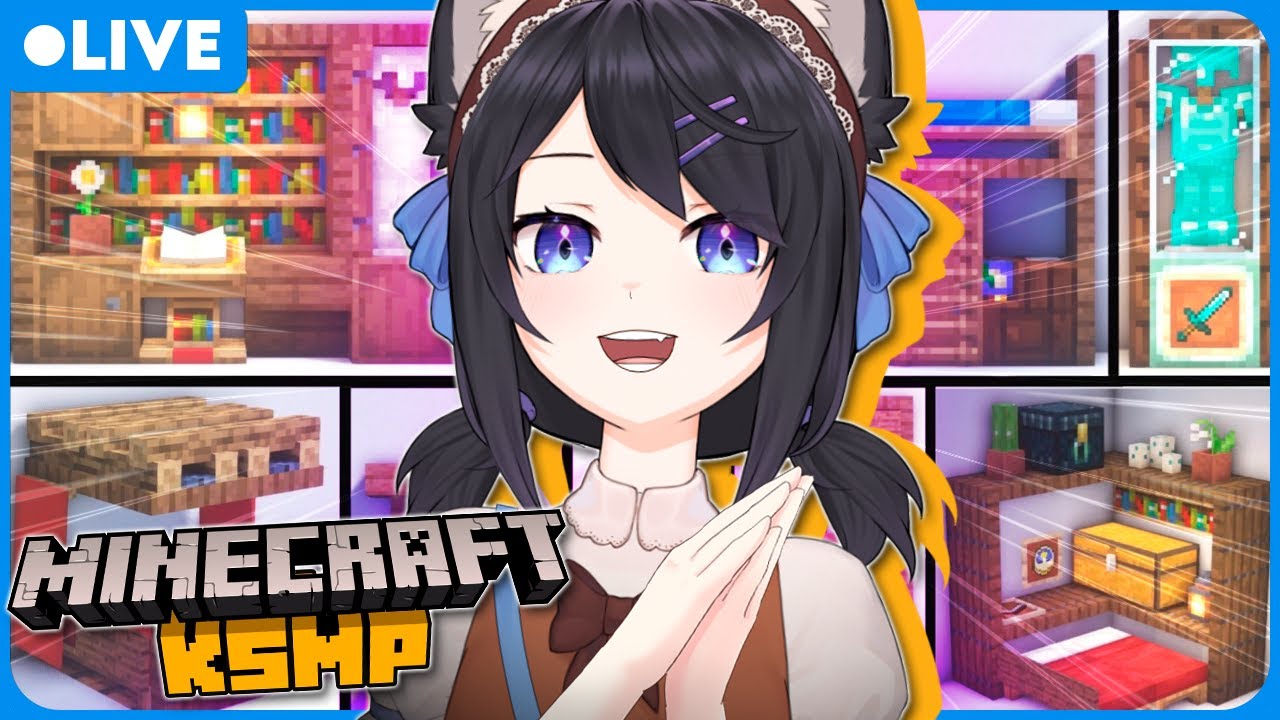 LIVE EXTRA! Hora de decorar da minha CASA (que ainda não é o castelo)! - Minecraft #KSMP