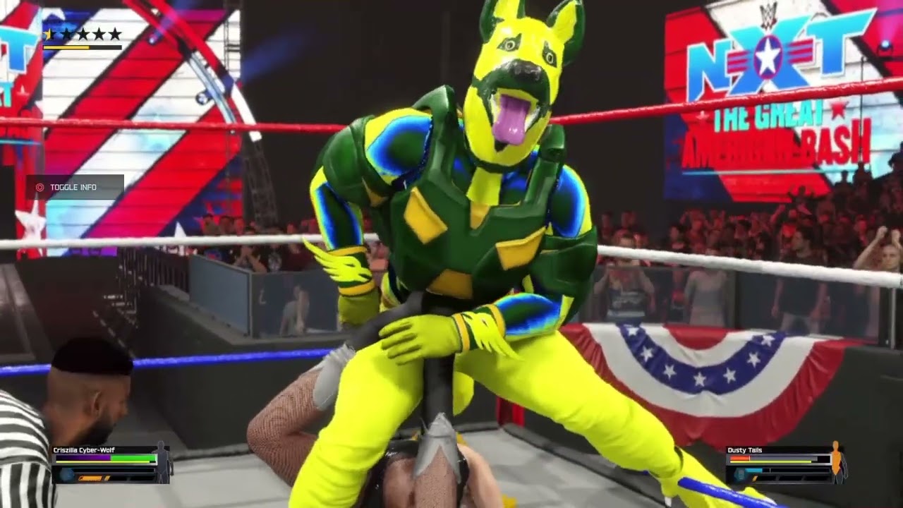 WWE 2K25: Крисзилла Кибер-Волк против Дасти Тейлза