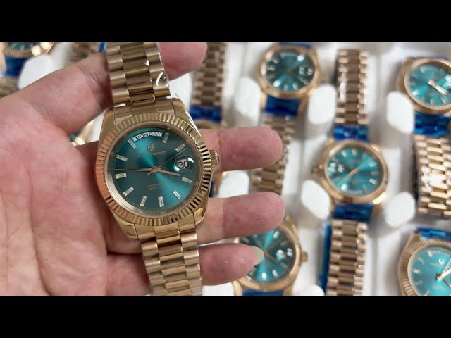 PAGANI DESIGN PD-1783 Rose Gold Blue 40MM Men's Watch: - YouTube