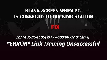 UBUNTU FIX:  [drm] *ERROR* Link Training Unsuccessful