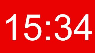 17 Minute Countdown Timer Red Screen MM SS