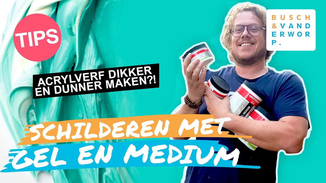 EXTRA HEAVY GEL voor ACRYLVERF: Werken met Gels Acryl Verdikkingsmiddel Welke en Hoe Gebruik Je Het?