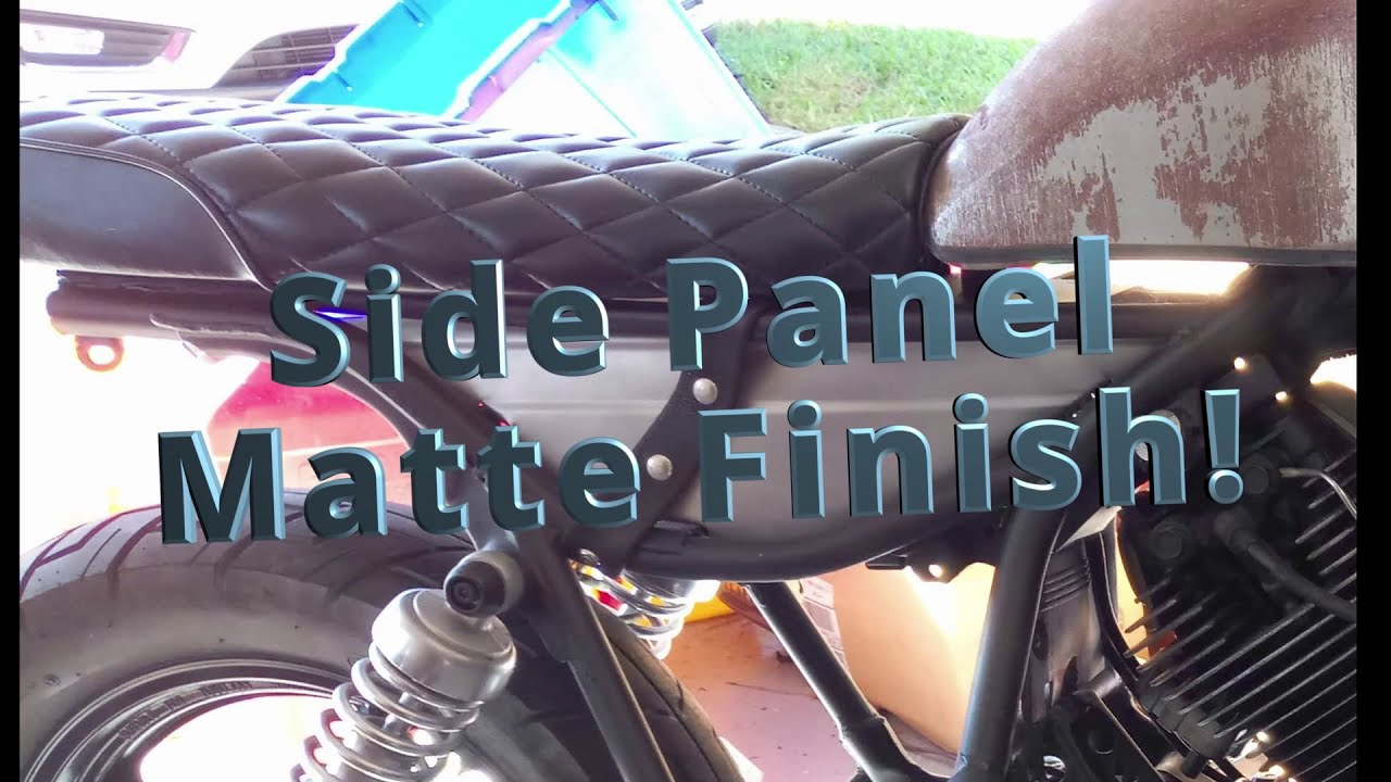 Virago Cafe Racer Conversion Side Panel Fab - YouTube