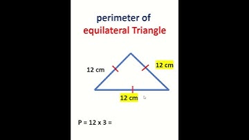 perimeter of equilateral triangle ✨- Math teacher بالعربي #triangle