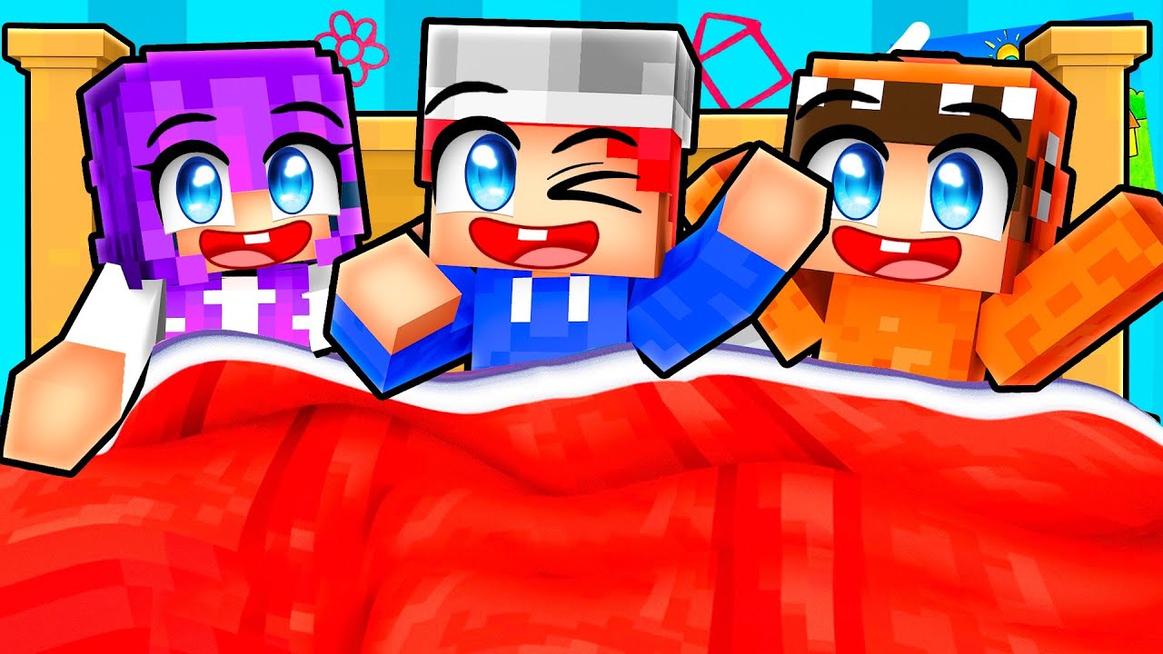 Gara’s FIRST SLEEPOVER In Minecraft!