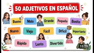 50 Spanish Adjectives You’ll Use EVERY DAY
