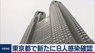 東京都で新たに８人感染確認