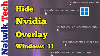 How to Hide FPS, GPU, CPU & LAT overlay from top-right corner of Windows 11 Homescreen