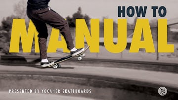 How to Manual on a Ledge (skateboard trick and tips, ollie, manual and ollie out)