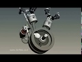 Harley-Davidson 1936 Knucklehead internals in motion...