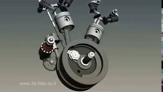 Harley-Davidson 1936 Knucklehead internals in motion...