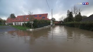 Crues dans le Pas-de-Calais : des habitants cernés par les eaux