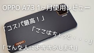 【良いところ】OPPO  A73 1ヶ月使用レビュー【悪いところ】