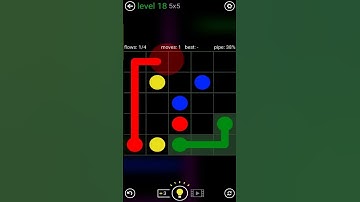 Flow Free | Gameplay | Free Play | Intro | Classic Pack | Level 18 | #shorts