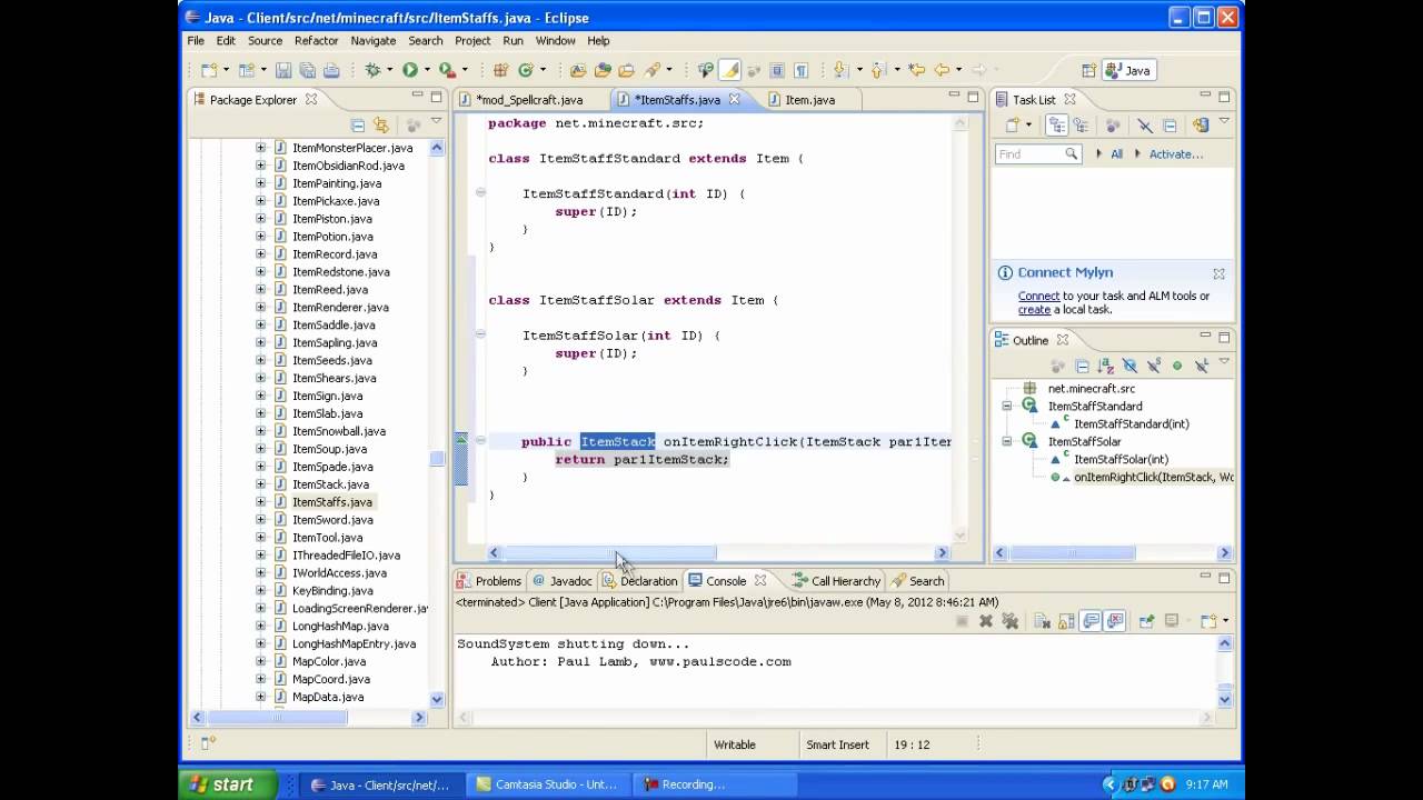 Minecraft Modding 101 - Creating An Item (Part 2) - Right Click ...