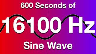 16100Hz Sine Wave Test Tone - 600 Seconds (10 Minutes)