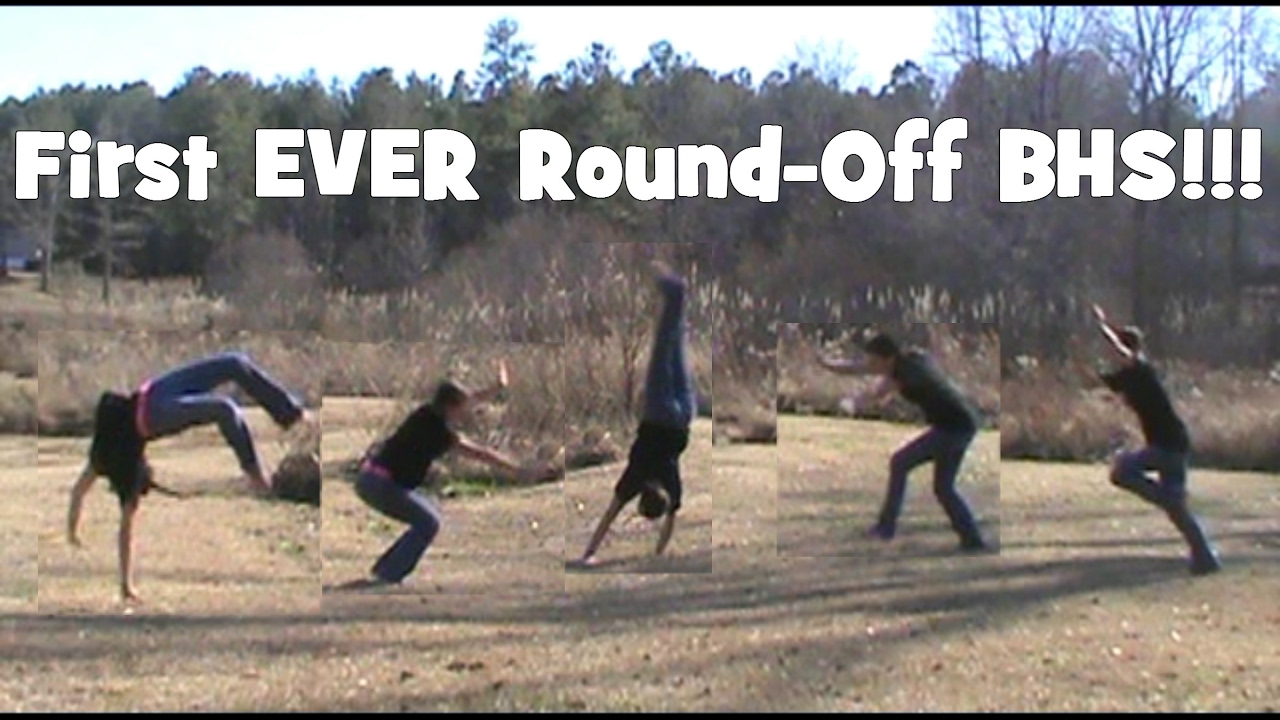 First Ever Roundoff BackHandsprings Self Taught Gymnast YouTube