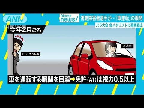 パラ大会金メダリストに偽装疑惑 視覚障害で車運転 18 10 15 Youtube