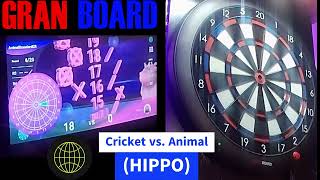 Cricket Game vs. Animal (HIPPO) - GranBoard Darts screenshot 5