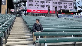 YES, an MLB game was THIS EMPTY  super cold day at Guaranteed Rate Field