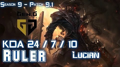 Gen Ruler LUCIAN vs EZREAL ADC - Patch 9.1 KR Ranked