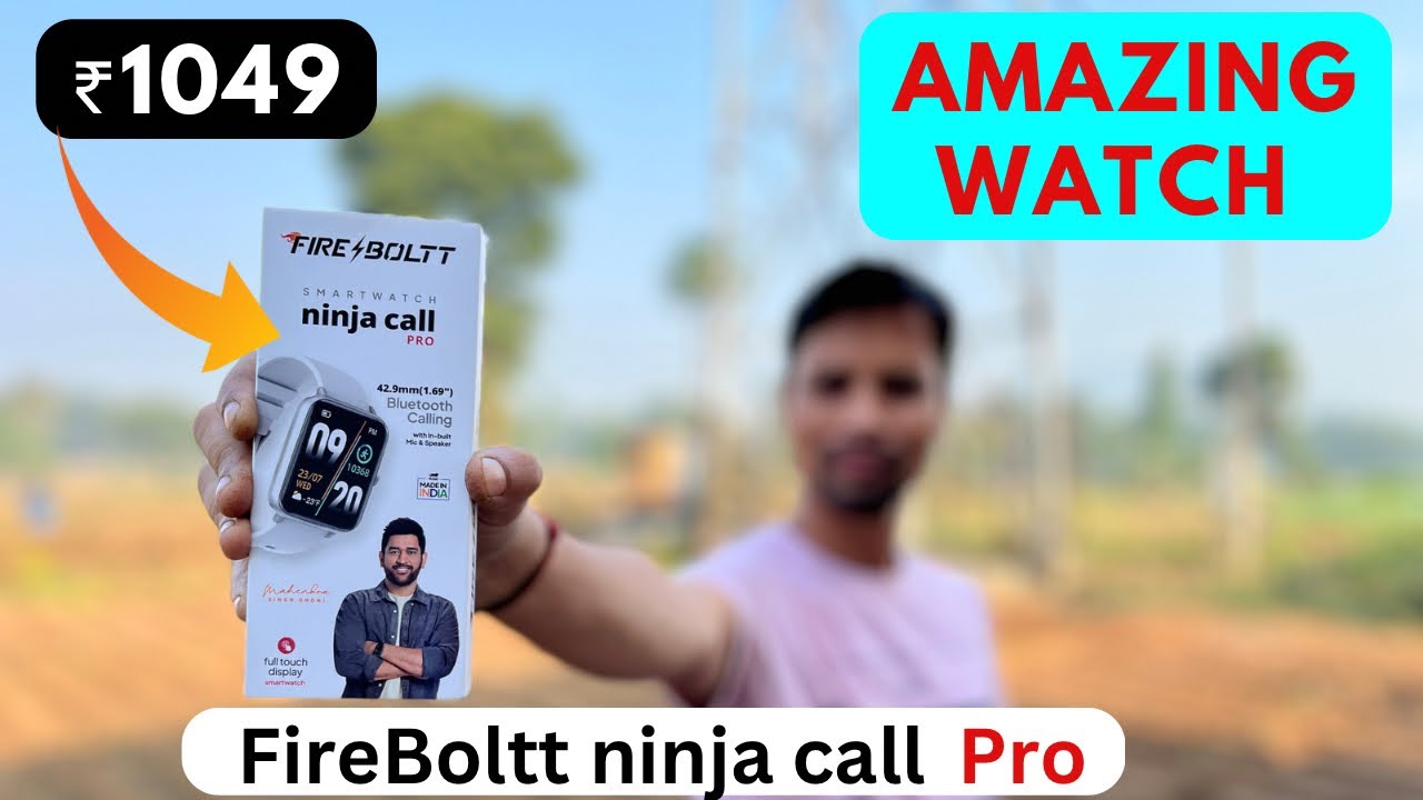 Fire⚡️Boltt Ninja Call Pro 1.69” Bluetooth Calling Smart Watch🔥