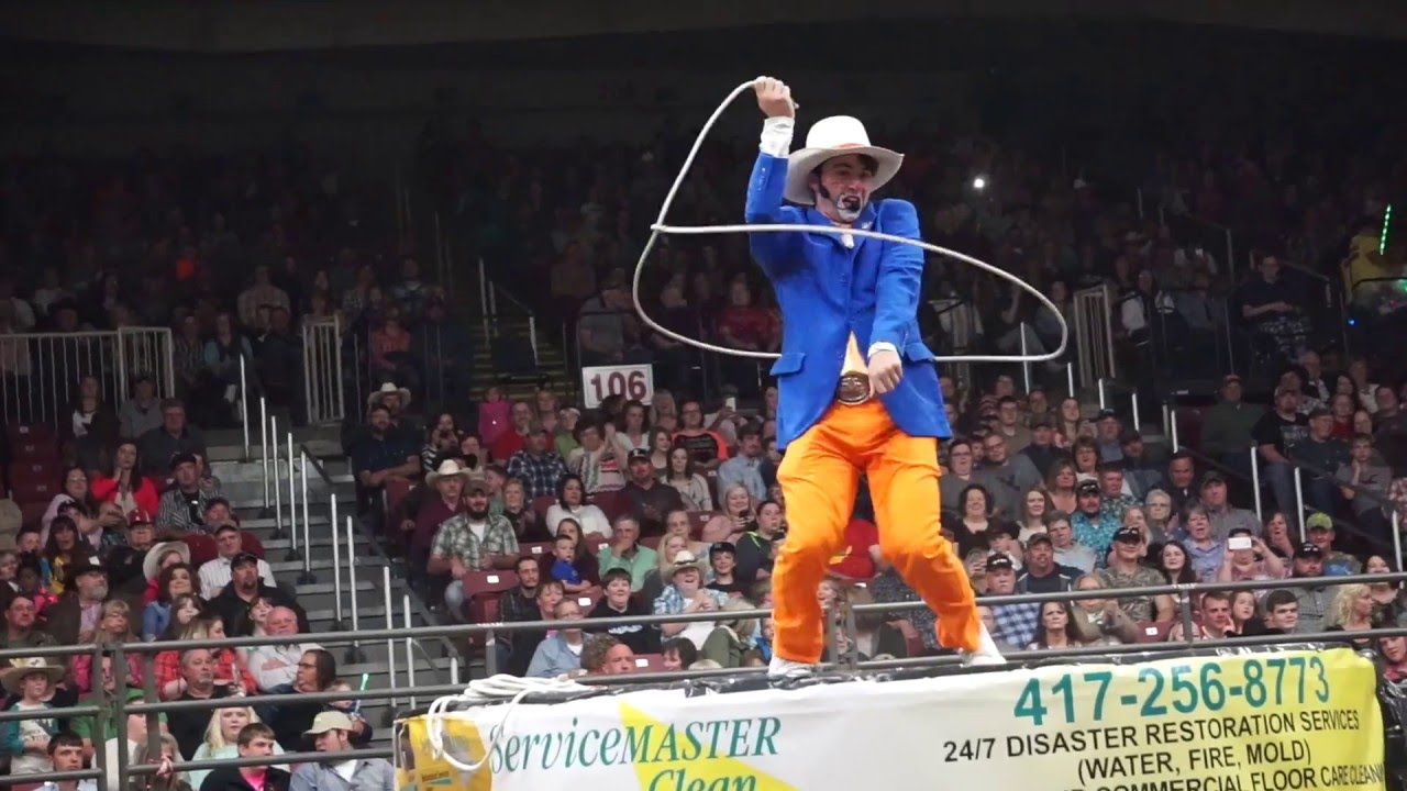 Brinson James the entertainer West Plains PBR YouTube