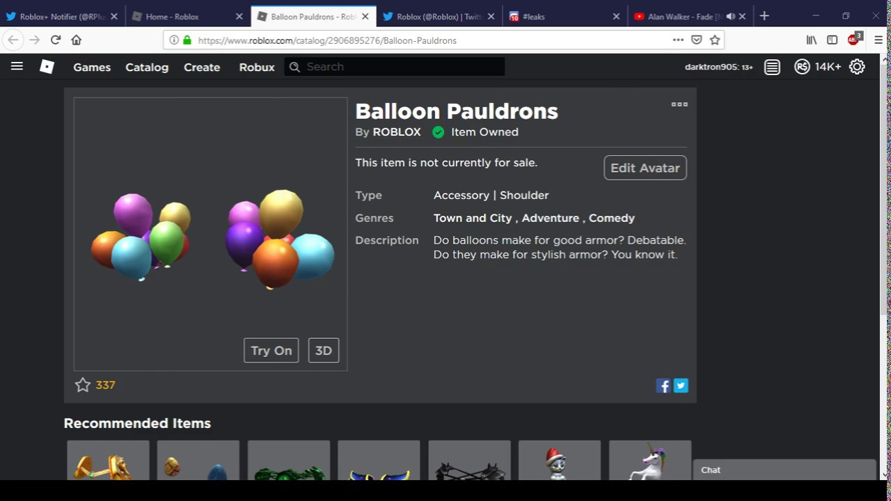 How To Get Balloon Pauldrons Roblox Pizza Party Event 2019 Event Youtube - roblox como conseguir a balloon pauldrons evento pizza