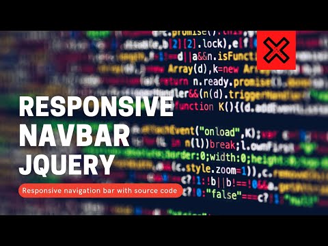 Responsive Navigation Bar  |  HTML & CSS and JQUERY